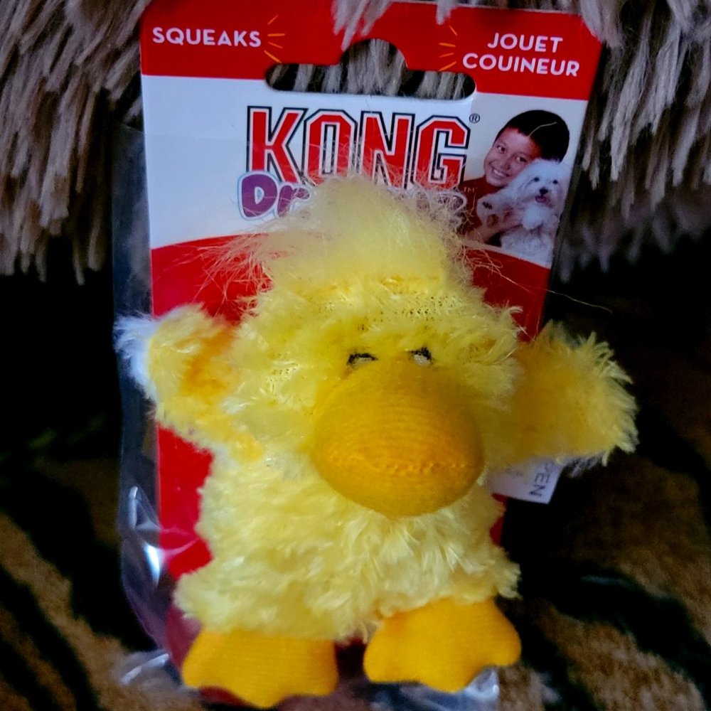 Kong Dog Toy mini duck w Sqeaker New!
